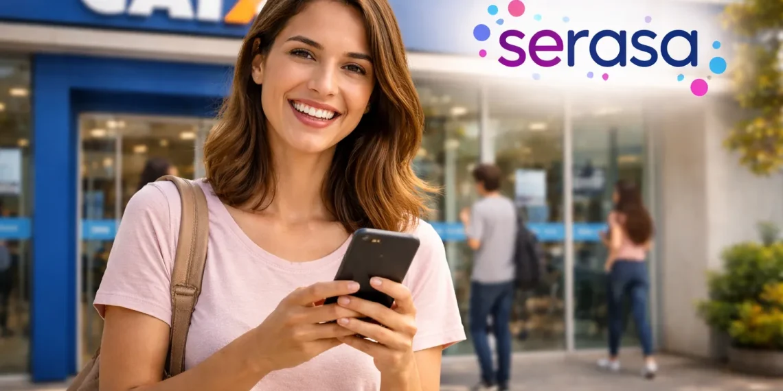 Serasa e Caixa. Foto: Montagem/Revista dos Benefícios