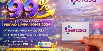 SERASA confirma 99% de desconto nas dívidas de brasileiros em bancos, financeiras, operadoras de telefonia, varejistas, empresas de energia, universidades e cooperativas de crédito