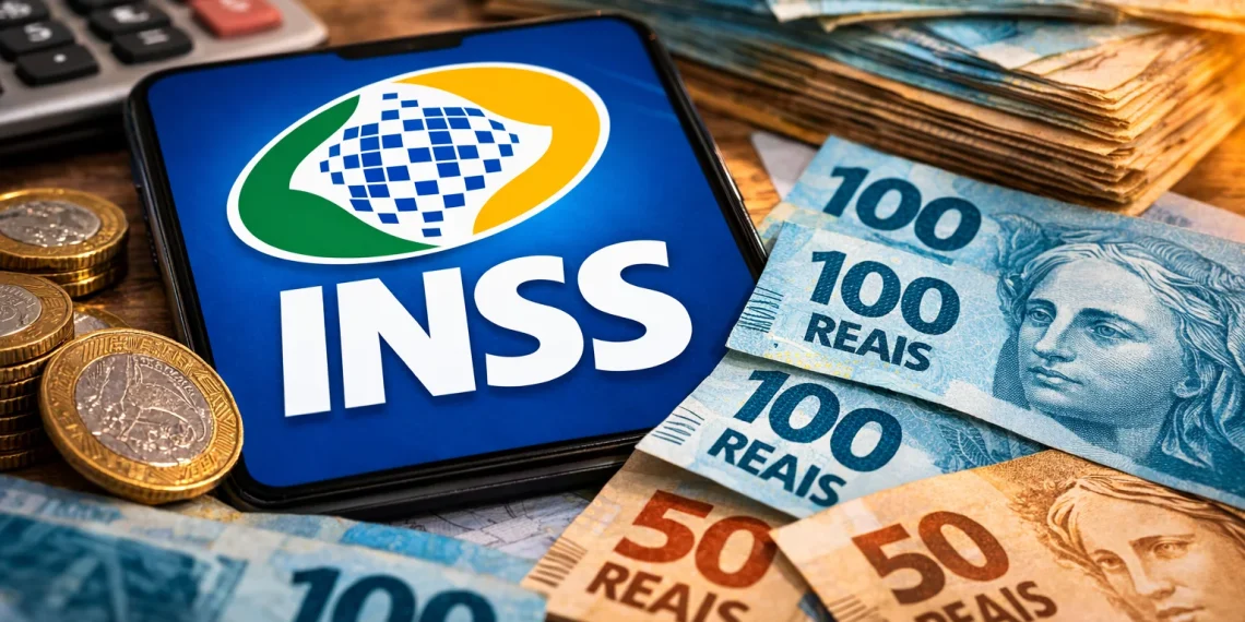 Pagamento INSS. Foto: Montagem/Revista dos Benefícios