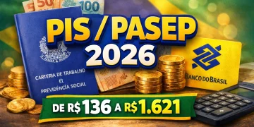 PIS/PASEP 2026: brasileiros que trabalharam pelo menos 30 dias em 2024 terá direito a R$136,00 a R$1.621,00