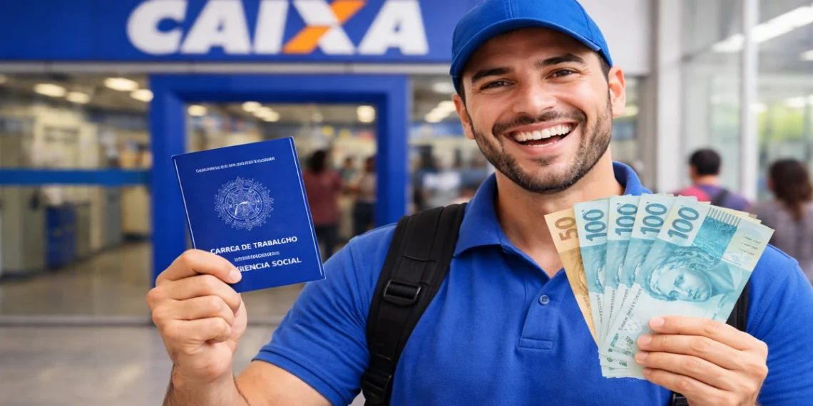 Caixa - Trabalhador. Foto: Montagem/Revista dos Benefícios