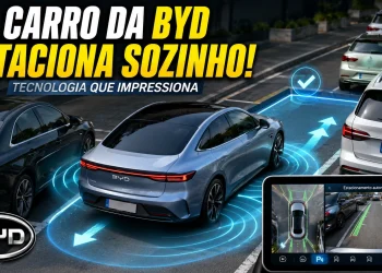 Carro da BYD impressiona ao estacionar sozinho de lado e vídeo viraliza nas redes sociais