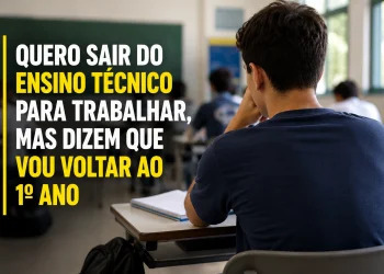 “Quero sair do ensino técnico para trabalhar, mas dizem que vou voltar ao 1º ano” — desabafo de estudante de 18 anos gera dúvidas sobre mudança de modalidade e continuidade do Pé de Meia