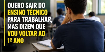 “Quero sair do ensino técnico para trabalhar, mas dizem que vou voltar ao 1º ano” — desabafo de estudante de 18 anos gera dúvidas sobre mudança de modalidade e continuidade do Pé de Meia