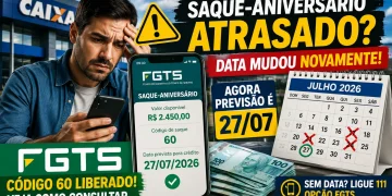 FGTS Saque-Aniversário: Trabalhadores relatam novos atrasos e mudança de datas para 27 de julho; entenda o ‘Código 60’