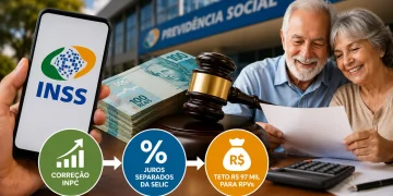 Correção pelo INPC, juros separados da Selic e teto de R$ 97 mil para RPVs: o que muda nos atrasados do INSS após a atualização do Manual de Cálculos da Justiça Federal