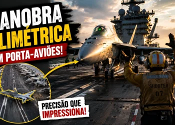 Vídeo impressiona ao mostrar manobra de estacionamento de caça em porta-aviões; entenda como funciona a operação