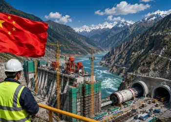 Sem construir apenas uma barragem, a China abriu estradas em um dos lugares mais isolados do planeta, perfura montanhas com máquinas gigantes e agora ergue um projeto de US$ 167 bilhões que pode mudar o curso de um rio usado por 300 milhões de pessoas