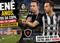 Nenê, aos 44 anos, em ação pelo Botafogo-PB após retornar da cobertura da Copa do Mundo pela CazéTV e dar uma assistência em sua volta aos gramados.
