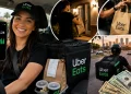 Mais de US$ 200 em um único dia, bônus por produtividade e 13 horas ao volante: como uma brasileira mostrou a rotina real de quem trabalha com Uber Eats nos Estados Unidos