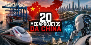 Quase 70 milhões de pessoas em uma única megarregião, porto bilionário na América do Sul, trens acima de 450 km/h e planos para dominar a IA: como os 20 megaprojetos da China podem redesenhar a economia mundial até 2030
