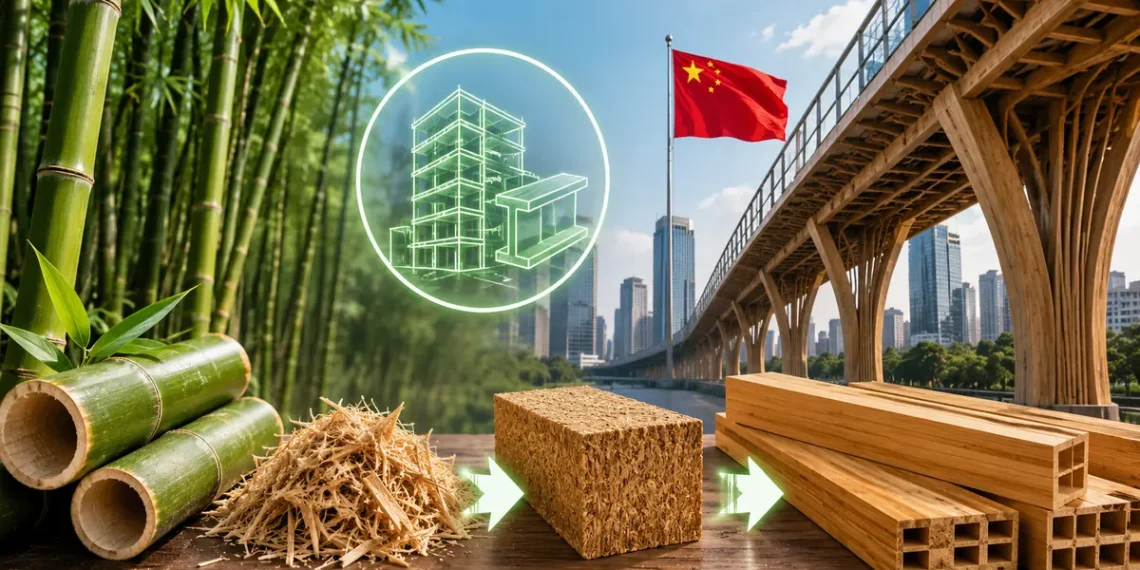 China transforma bambu em material engenheirado de alta resistência para construção