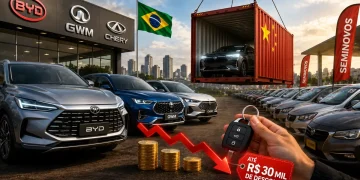 Carros chineses avançam no Brasil e pressionam preços de veículos seminovos
