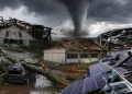 Ciclone bomba com ventos de até 134 km/h e tornado deixam um morto, centenas de desalojados e prejuízos milionários no Rio Grande do Sul; escolas, fábricas, CTG e até placas solares foram destruídos