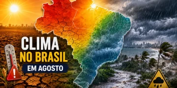 Temperaturas acima da média, alerta para baixa umidade e chuva intensa em parte do país: como agosto deve mudar o clima no Brasil e quais regiões exigem mais atenção
