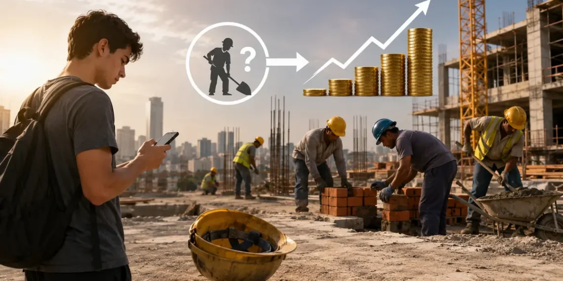 Construção civil enfrenta falta de mão de obra enquanto jovens deixam de buscar empregos no setor