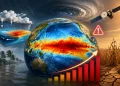 El Niño já é forte, chance de evento ‘muito forte’ supera 80% e impactos podem se estender até 2027: o que mostram os novos dados da NOAA e por que meteorologistas mantêm o alerta
