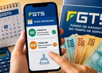 Saque-aniversário do FGTS de agosto: entenda os códigos 60 e 60F e veja o calendário de pagamentos