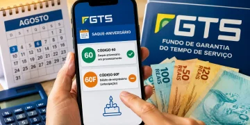 Saque-aniversário do FGTS de agosto: entenda os códigos 60 e 60F e veja o calendário de pagamentos