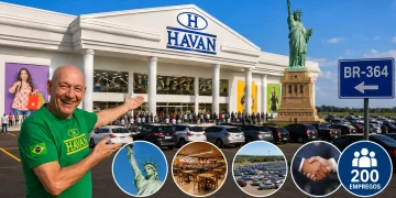 Havan inaugura loja de R$ 100 milhões com Estátua da Liberdade, praça de alimentação, estacionamento amplo e 200 empregos; Luciano Hang diz que unidade será ponto de parada na BR-364