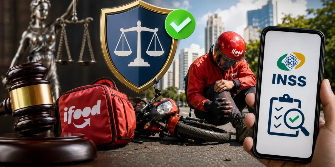 Justiça impede INSS de negar automaticamente benefício a entregadores após acidente