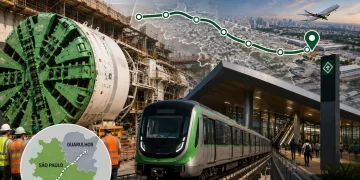 Quase 14 quilômetros de novos trilhos, um Tatuzão de 2 mil toneladas e a primeira estação do Metrô em Guarulhos: como a expansão da Linha 2-Verde promete redesenhar a mobilidade entre a Zona Leste e a Grande São Paulo