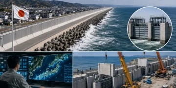 Quase 400 quilômetros de barreiras costeiras, investimento superior a US$ 12 bilhões e tecnologia capaz de fechar 443 portões em apenas 70 segundos: como o Japão construiu uma das maiores obras de proteção contra tsunamis do planeta