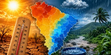Calor de até 43°C, baixa umidade e mudança no padrão das chuvas: o que os modelos indicam para o Nordeste nos próximos 15 dias e quais regiões devem receber os maiores volumes de água