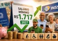 Salário mínimo de R$ 1.717, reajuste automático no INSS e nova regra de valorização: o que muda para aposentados, pensionistas, MEIs e milhões de brasileiros se a projeção para 2027 for confirmada