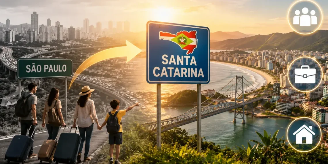 Santa Catarina atrai migrantes de outros estados e supera São Paulo no saldo migratório