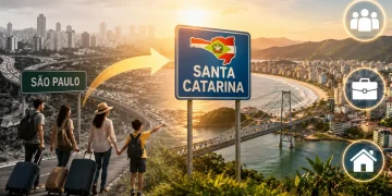 Santa Catarina atrai migrantes de outros estados e supera São Paulo no saldo migratório