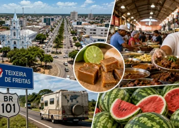 Mais de 160 mil habitantes, o maior polo comercial do Extremo Sul da Bahia e a famosa “capital da melancia”: como Teixeira de Freitas conquistou viajantes com gastronomia típica, economia forte e localização estratégica na BR-101