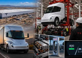 De um terreno vazio a uma fábrica capaz de produzir caminhões elétricos em massa: Tesla abre as portas da Gigafactory do Semi, aposta em autonomia de até 800 km e quer reduzir o custo do transporte de cargas