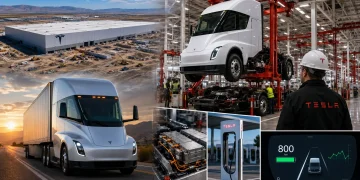 De um terreno vazio a uma fábrica capaz de produzir caminhões elétricos em massa: Tesla abre as portas da Gigafactory do Semi, aposta em autonomia de até 800 km e quer reduzir o custo do transporte de cargas